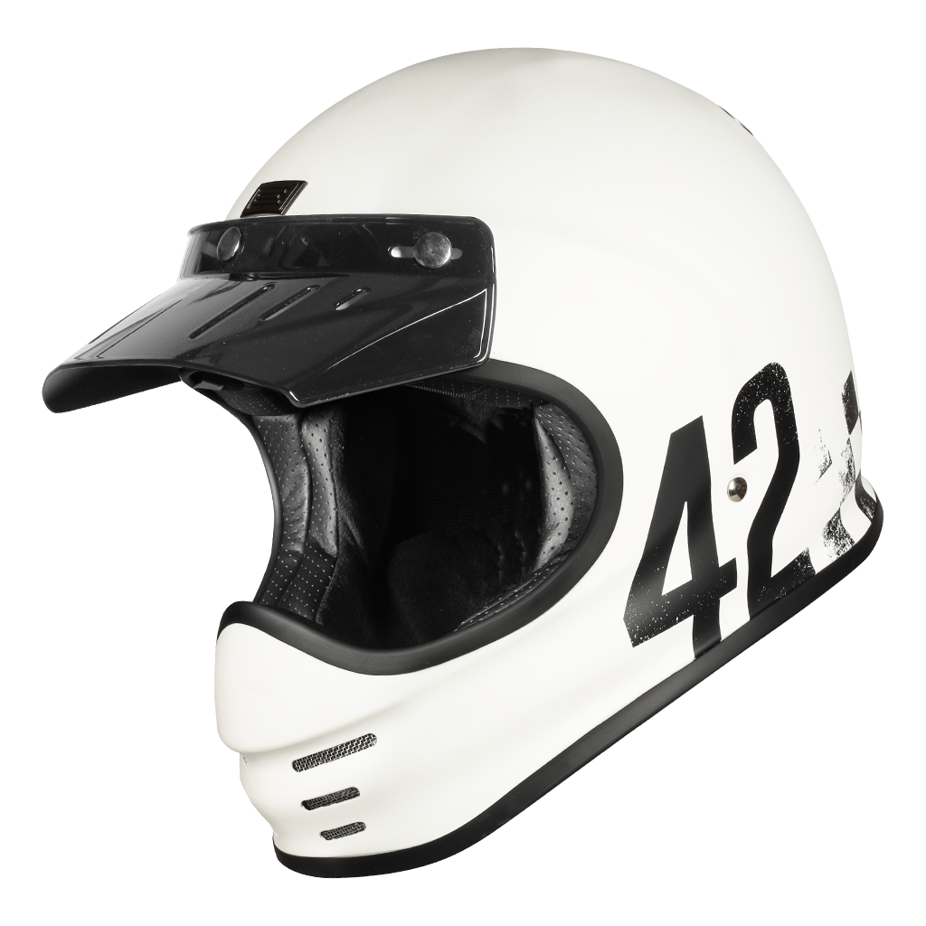 Origine Helmets - casco vintage cross Virgo Danny White - Matt